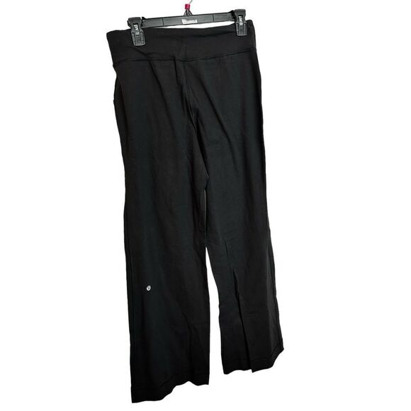 Lululemon stand grounded yoga pants black size 6  -32” in seam lulu long pants m - Picture 1 of 9